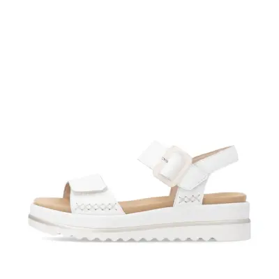 Sandales Remonte D3P53-80 Blanches - Lacets Grande Pointure Femme — photo 2