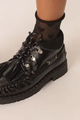 Low boots bateau Wyatt Noir — photo 3