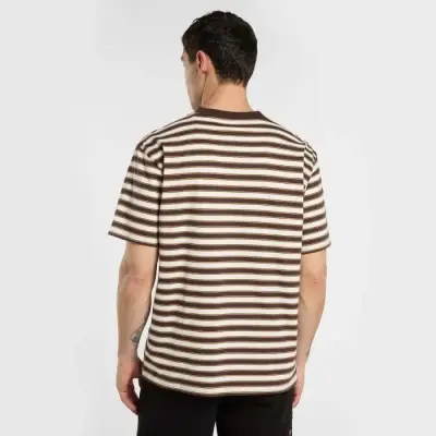 t-shirt Dickies stripe – chocolate brown — photo 4