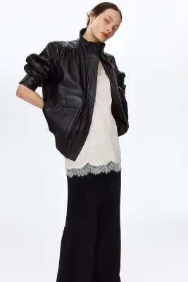 Pantalon chic avec jambes bootcut - Noir — photo 2