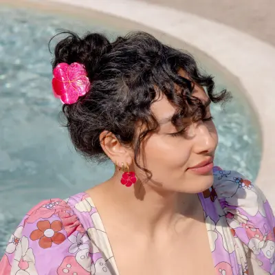 Pince à cheveux Hibiscus Coucou Suzette — photo 2