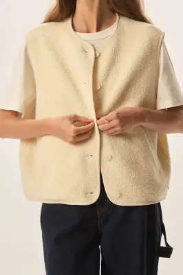 Veste maille Zlata Creme — photo 3