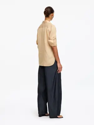 Jean à jambe barrel - Bleu foncé — photo 1