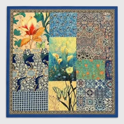 Carré Patchwork Floral — photo 1