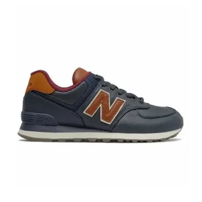 NEW BALANCE ML574 CUIR Marine — photo 1