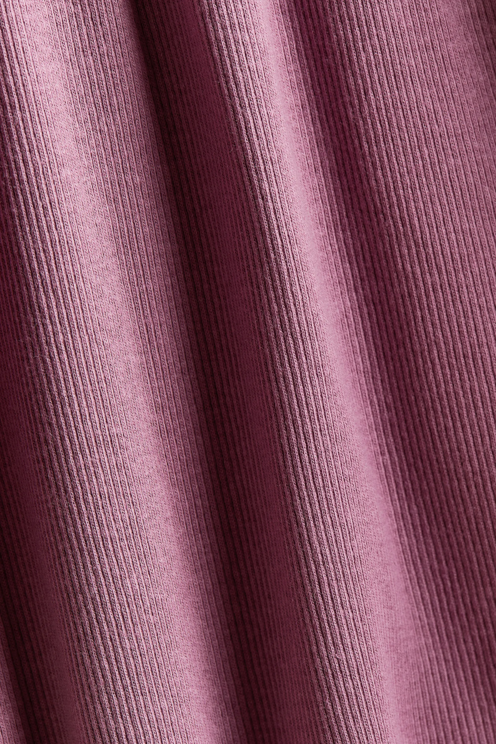 Robe en coton côtelé - Violet bruyère