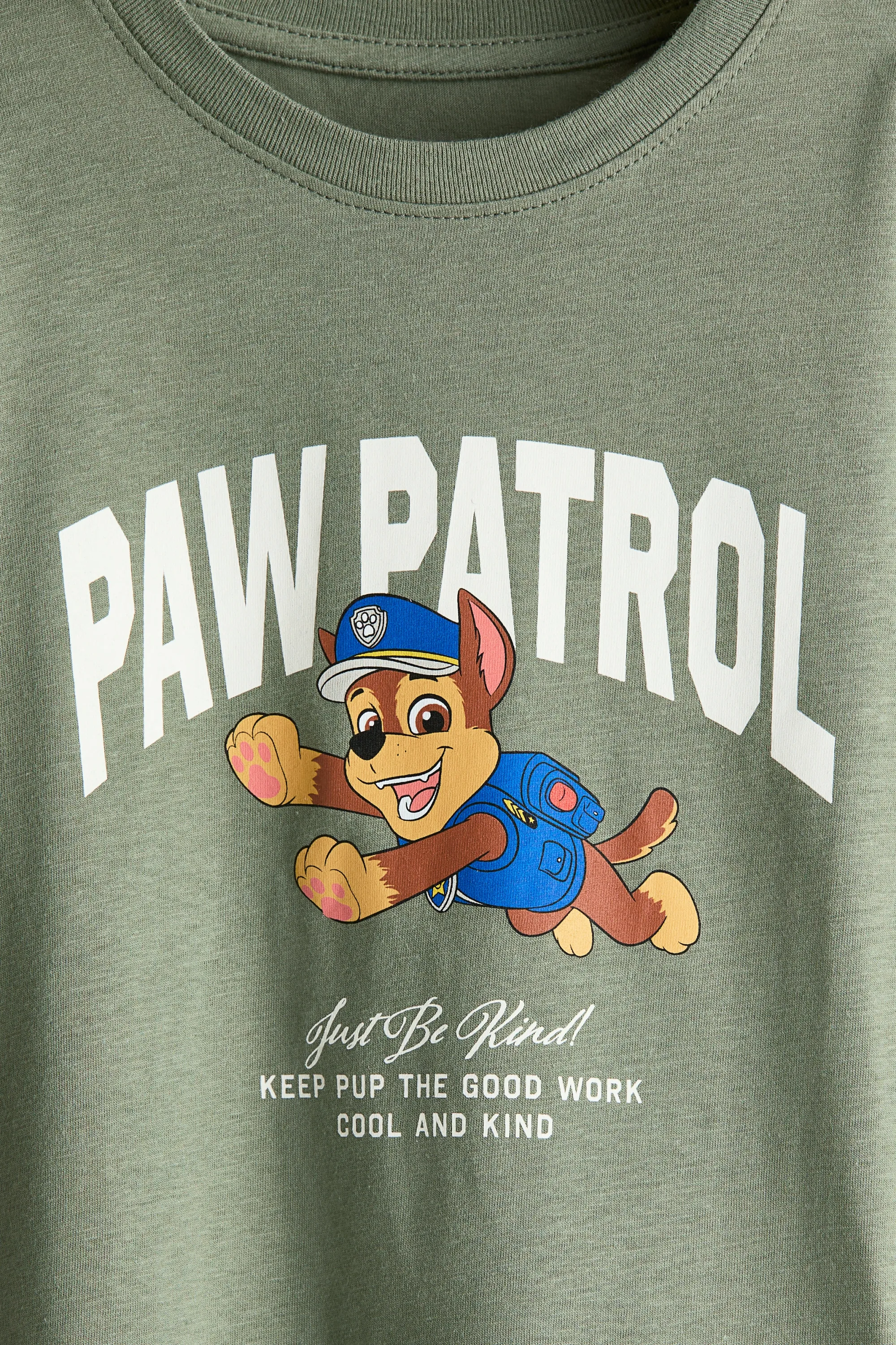 Lot de 3 T-shirts imprimés à manches longues - Vert sauge/La Pat’ Patrouille