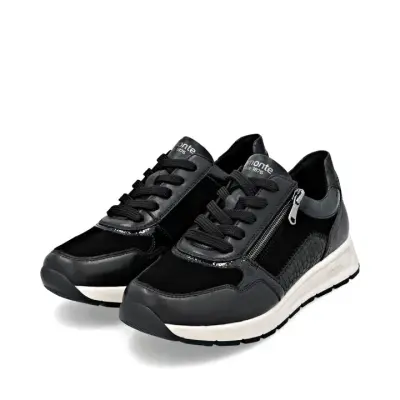 Baskets Remonte D2G05-02 Noires - Automne Hiver Grande Pointure Femme — photo 3