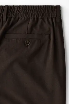 Pantalon Relaxed Fit - Marron foncé — photo 3