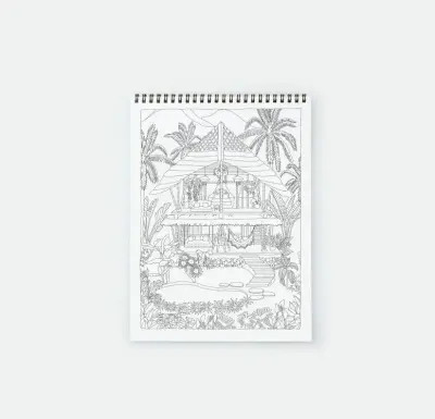 Carnet de coloriage pour adultes Exotic Bath Tub — photo 2
