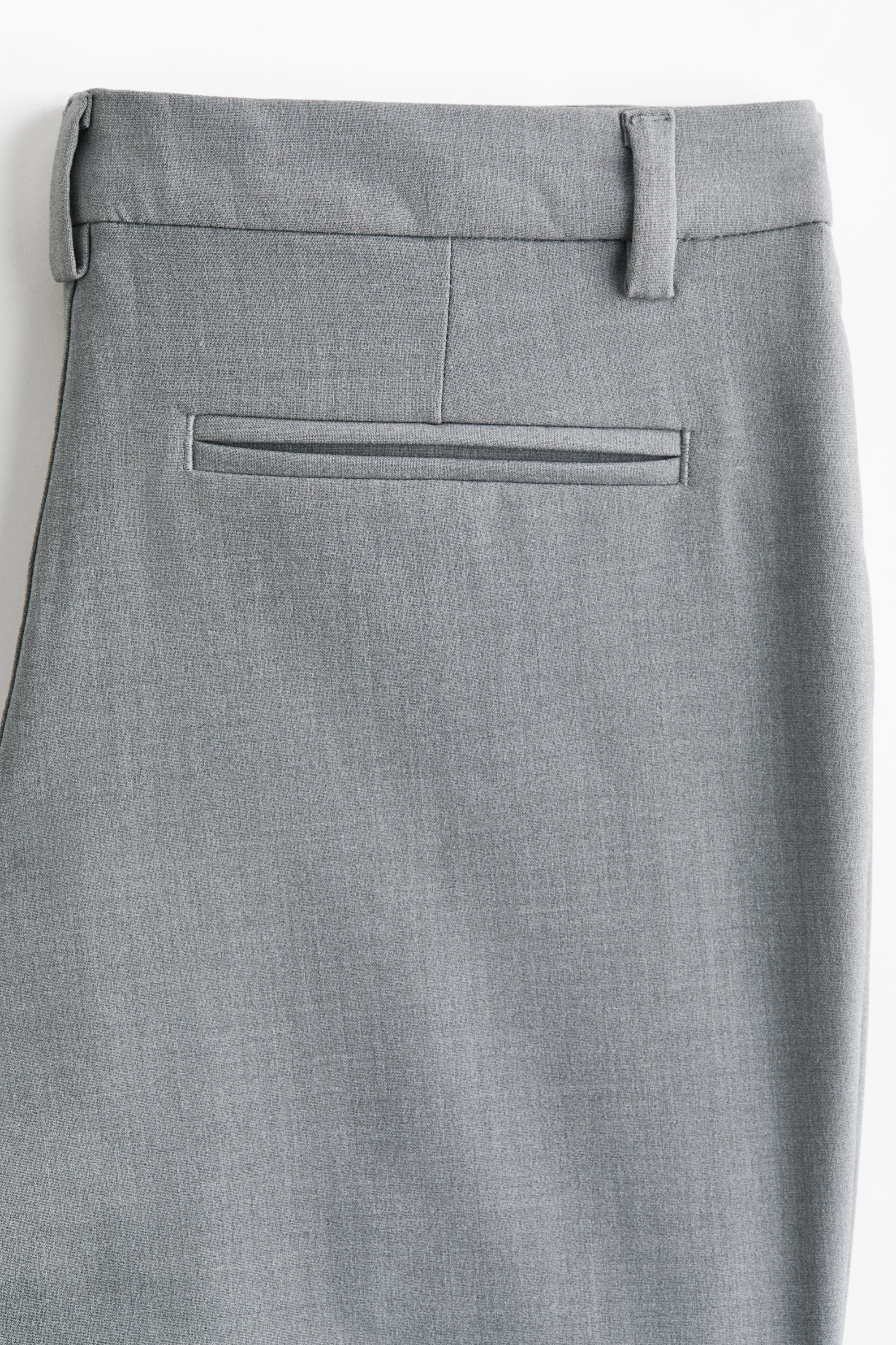 Pantalon chic avec plis - Gris chiné