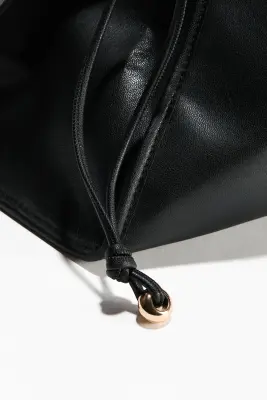 Grand sac avec cordon de serrage - Noir — photo 2