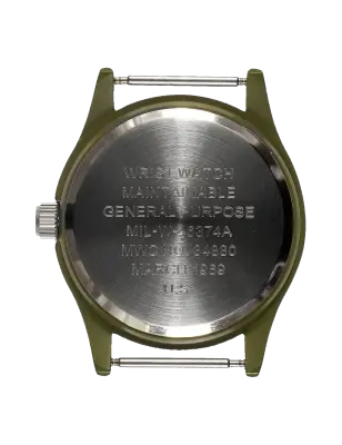 MWC MATT OLIVE DRAB 1960's PATTERN EUROPEAN MILITARY WATCH — photo 2