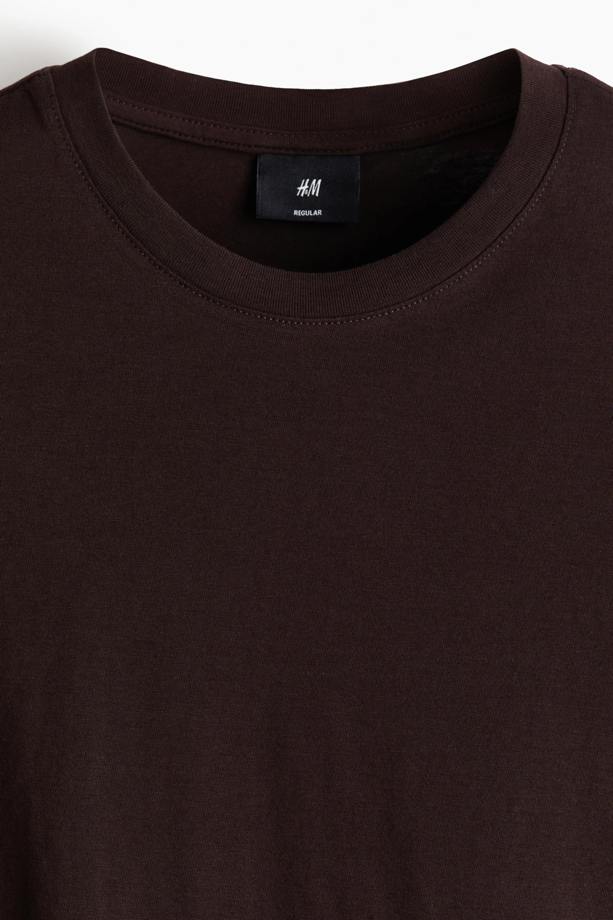 Lot de 3 T-shirts Regular Fit en jersey - Marron foncé/crème/vert kaki