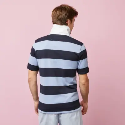 EDEN PARK POLO RAYE Bleu — photo 4