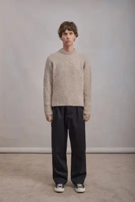 Alpaca Sweater - Beige Chiné — photo 2