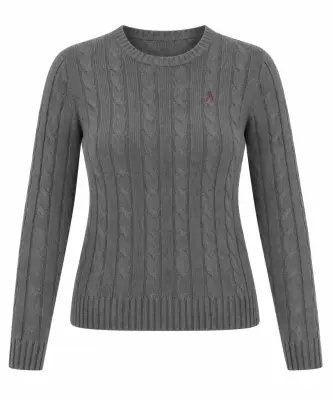 Christina Cotton Cashmere Sweater - Grey — photo 4