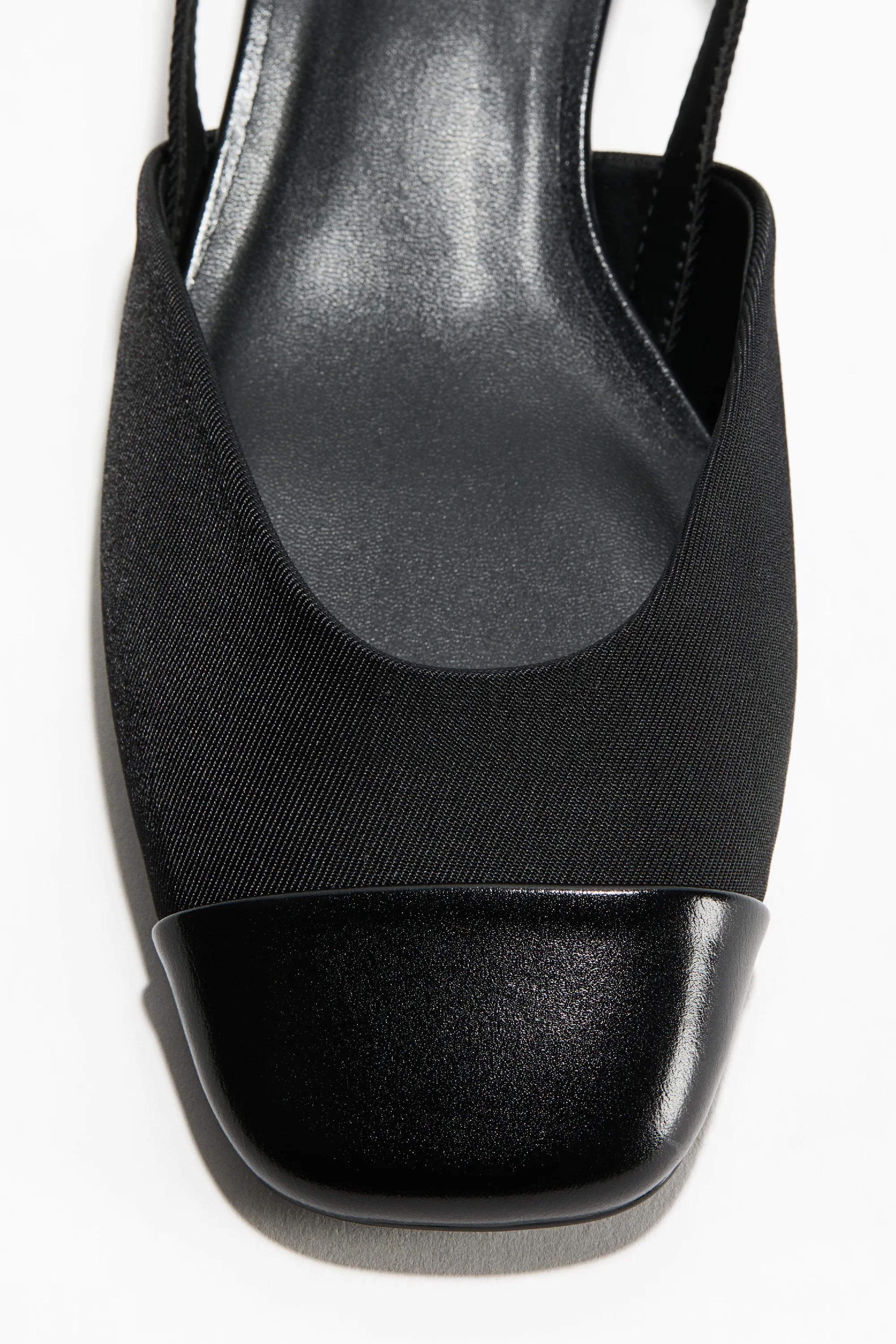 Escarpins à bride arrière avec talon bloc - Noir