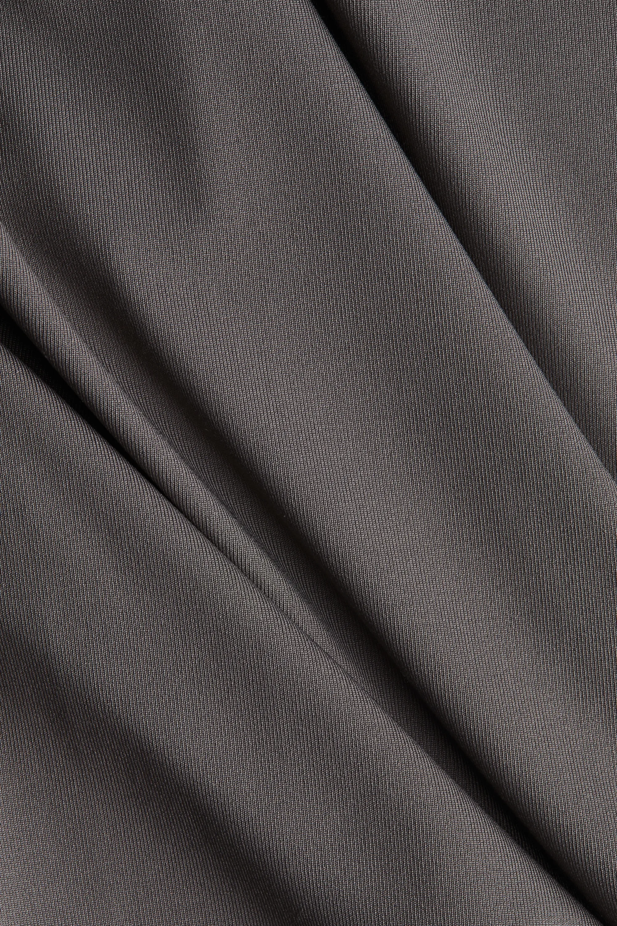 Robe maxi moulante à effet drapé - Gris