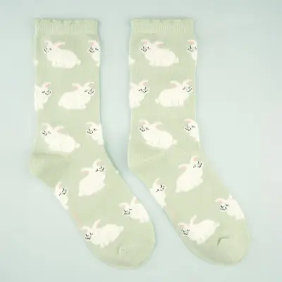 Chaussettes Lapin vert sauge – Coucou Suzette — photo 4