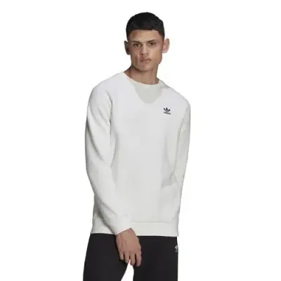 ADIDAS ESSENTIAL CREW SWEAT SHIRT Blanc — photo 1