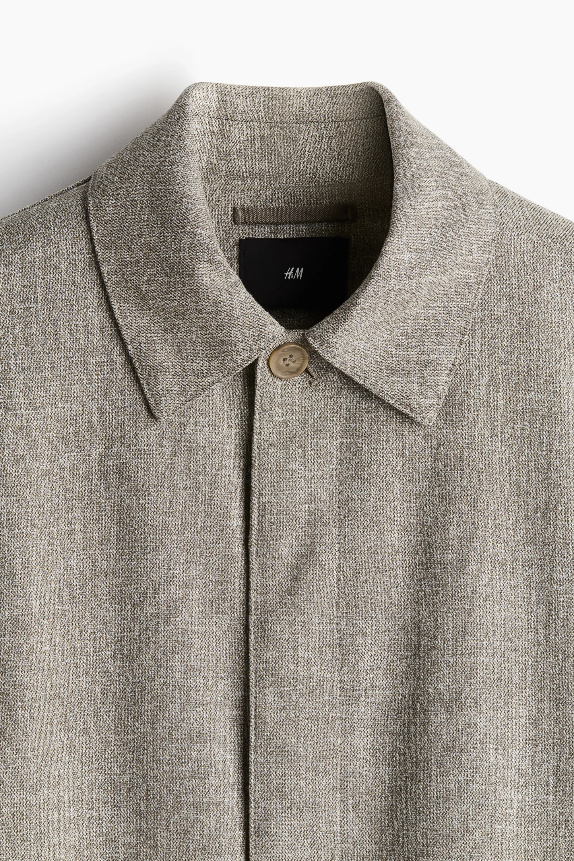 Veste-chemise Regular Fit - Beige chiné