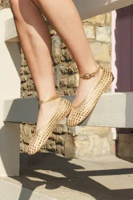 Ballerines en macramé irisé — photo 2