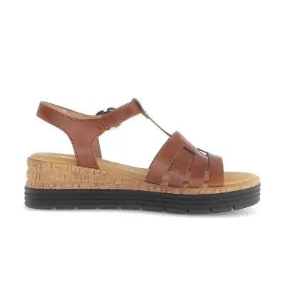 Sandales Gabor 62.701.53 Camel - Cuir Velcro Grande Pointure Femme — photo 3