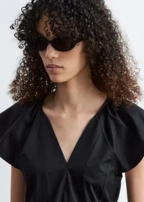 Robe courte évasée - Noir — photo 2