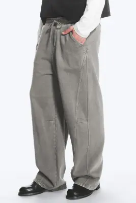 Pantalon de jogging décontracté - Gris délavé — photo 2