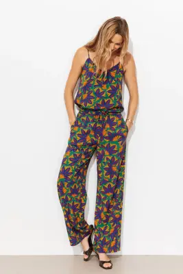 Pantalon large imprimé Femme — photo 3