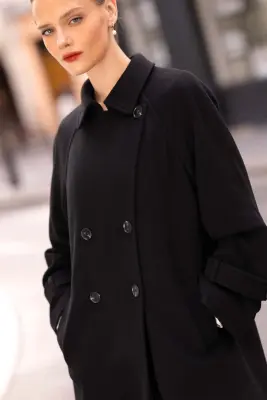 Francine Short Coat - Black — photo 5