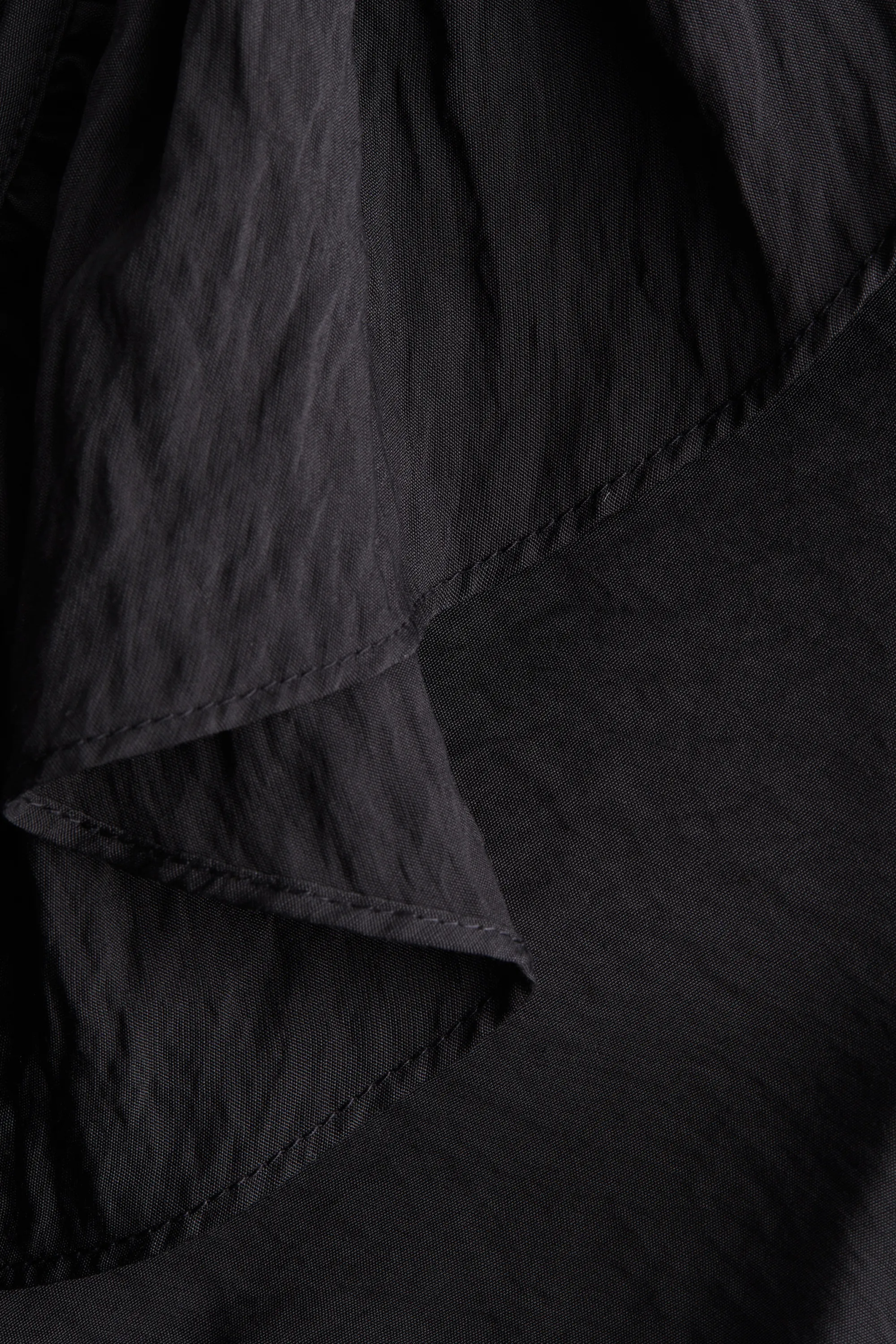 Blouse volantée - Gris foncé