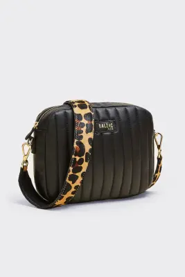 Sac César noir anse léopard — photo 5