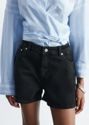 Chemise décontractée en jean - Noir — photo 1