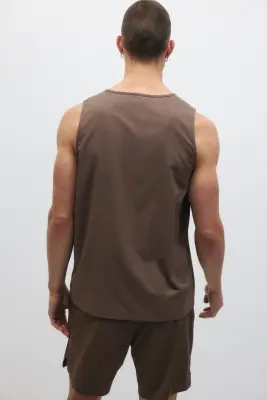Débardeur de sport Regular Fit DryMove™ - Marron — photo 3