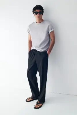 T-shirt Cooling Regular Fit - Gris clair chiné — photo 4