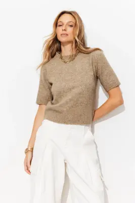 Pull manches courtes Femme — photo 2