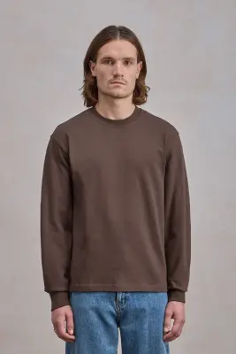 T-shirt 'Chuuunky Tee' Manches Longues - Marron — photo 3