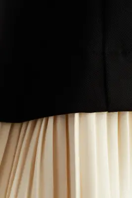 Robe bandeau plissée - Noir — photo 4