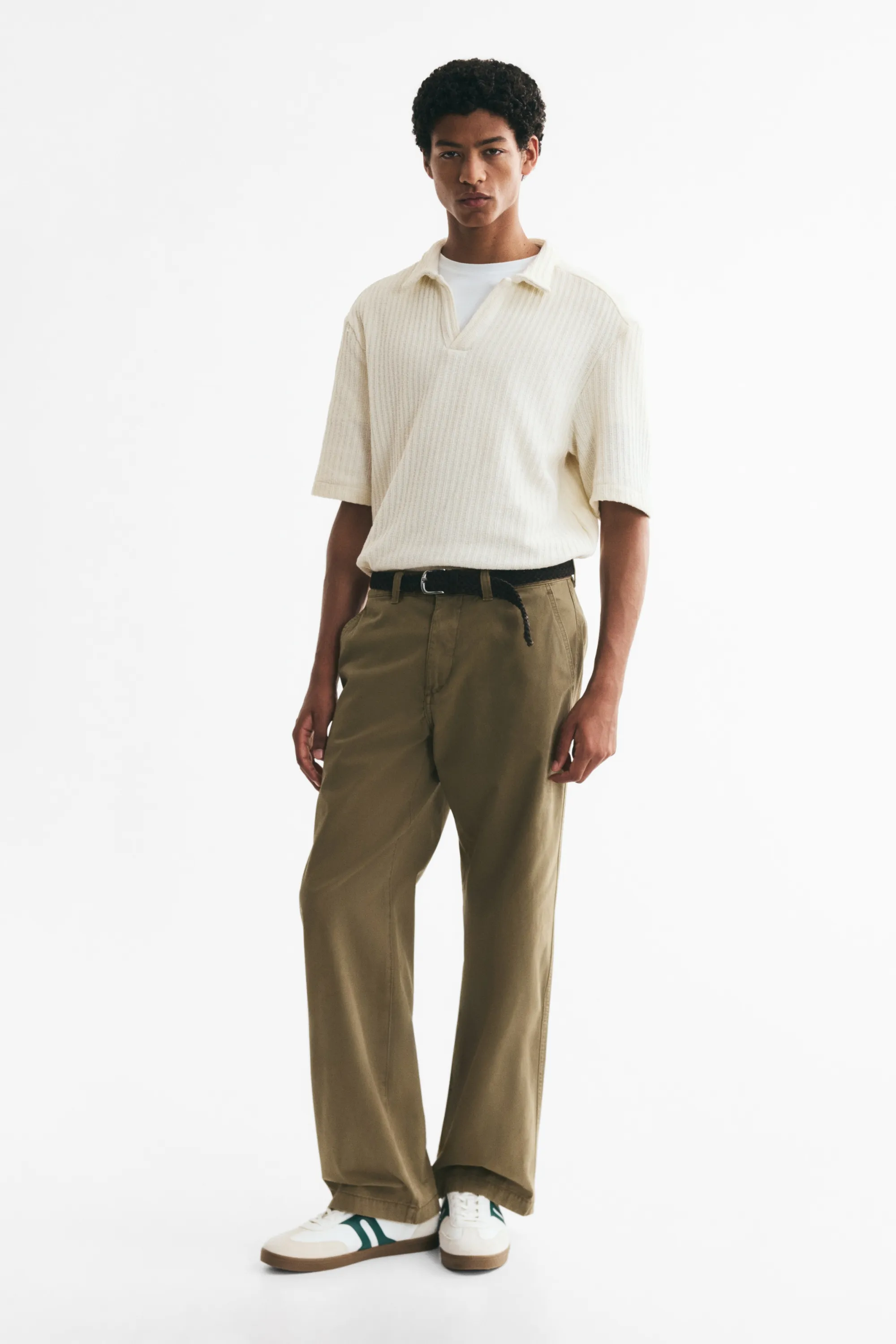 Polo Relaxed Fit - Crème