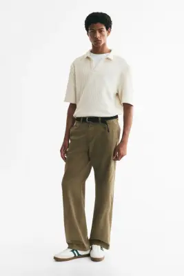 Polo Relaxed Fit - Crème — photo 1