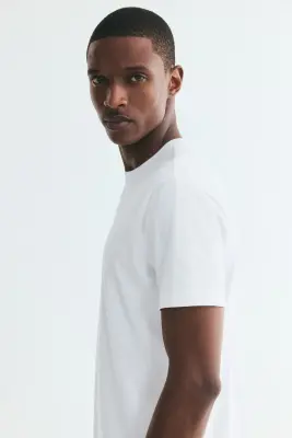 T-shirt COOLMAX® Slim Fit - Blanc — photo 3