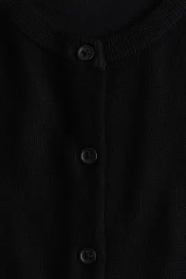 Gilet en maille fine - Noir — photo 4
