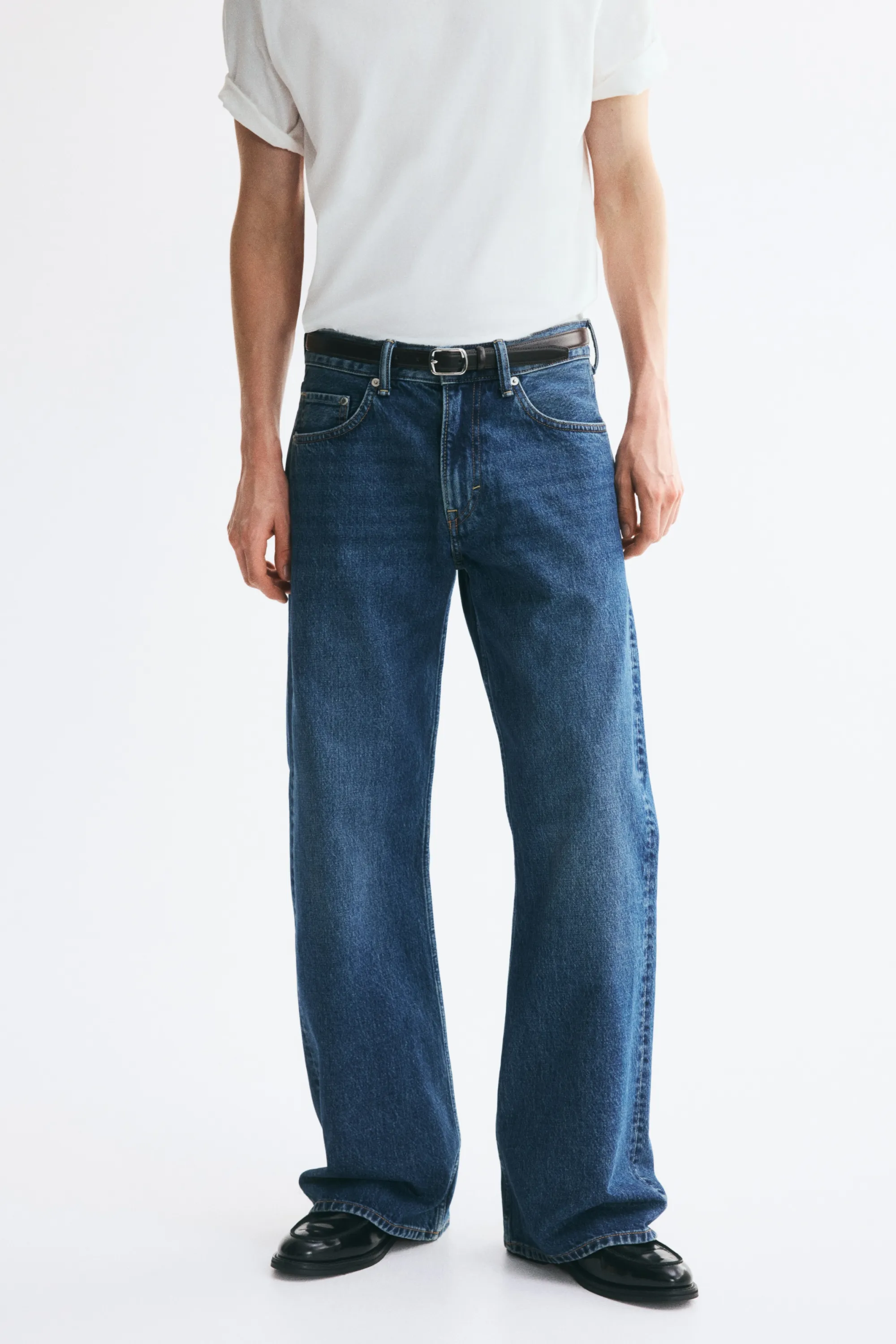 Relaxed Bootcut Jeans - Bleu denim foncé