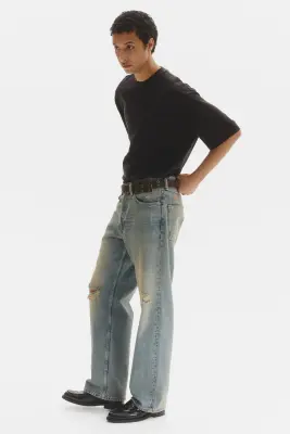 Loose Jeans - Bleu denim clair — photo 3