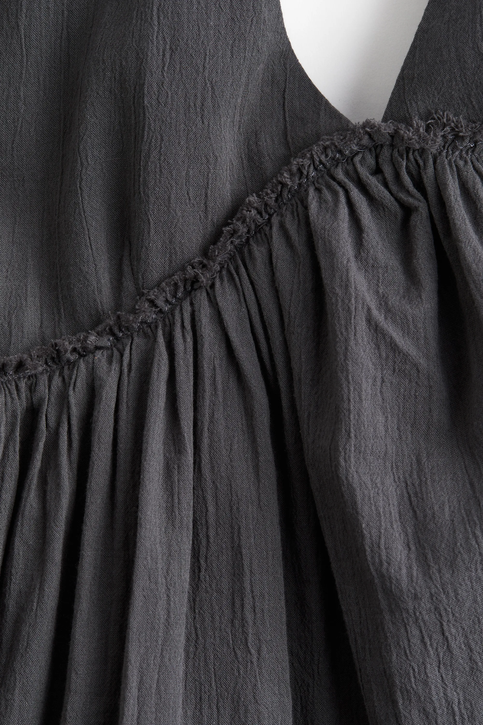Robe sans fermeture à effet froissé - Gris foncé