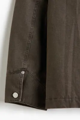 Veste-chemise matelassée - Gris foncé — photo 5