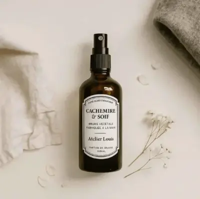 Brume d'intérieur bio parfumée, cachemire et soie — photo 2