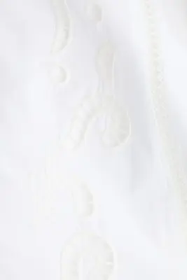 Robe en coton avec broderie anglaise - Blanc — photo 4